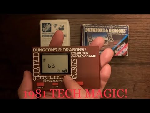 Видео: D&D! Mattel Electronics Arcade Handheld Dungeons and Dragons Computer Fantasy Game (1981) Распако...
