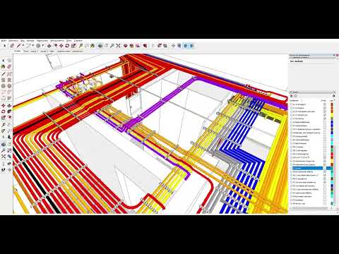 Видео: Проект электрики в Скетчап.