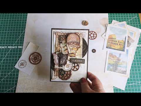 Видео: СКРАПБУКИНГ. Прямой эфир: мужская открытка