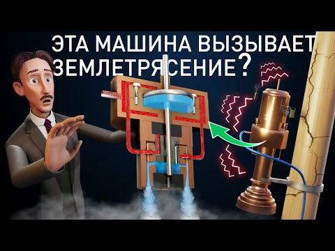 Видео: Машина для Землетрясений Теслы | Как работает Физика