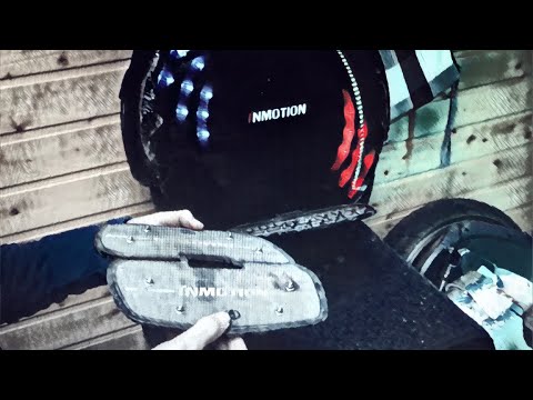 Видео: Шипуем педали на моноколесе inmotion V8F. Шипы из нержавейки. Spike the pedals inmotion v8F and v10F