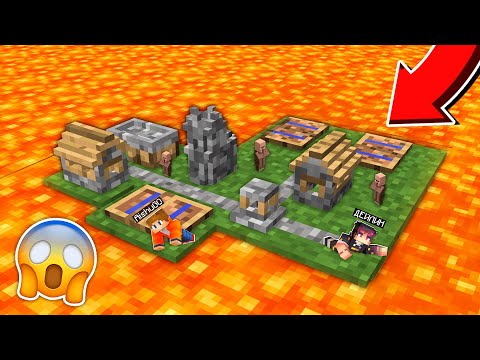 Видео: КІШКЕНТАЙ АУЫЛ ЛАВАҒА БАТЫП КЕТТІ қазақша майнкрафт казакша