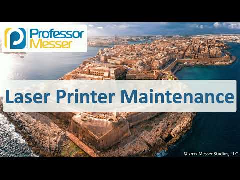 Видео: Техническое обслуживание лазерных принтеров — CompTIA A+ 220-1101 — 3.7