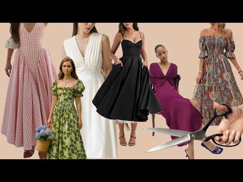 Видео: Сшейте эти 6 вирусных платьев на Pinterest — без выкроек! Очень элегантно!