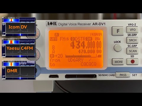 Видео: Сравнение цифровых сигналов радиостанций. Аналог, dPMR, DMR, Yaesu C4FM, Icom DV
