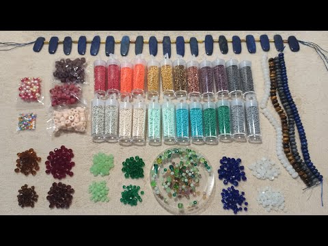 Видео: Бисер, стеклянные бусины и натуральные камни с AliExpress. Обзор 38. #бусинысалиэкспресс