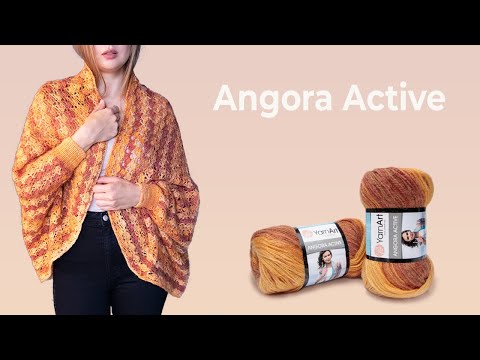 Видео: Angora Active YarnArt - очень пушистая и легкая пряжа с отличным сочетанием акрила и мохера.