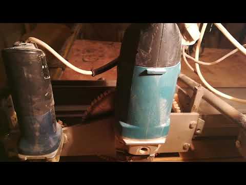 Видео: Крепление болгарки на каретке форматно-раскроечного станка