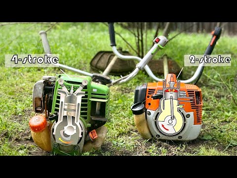Видео: ЧТО ЛУЧШЕ? 4-Х  ИЛИ 2-Х ТАКТНАЯ МОТОКОСА