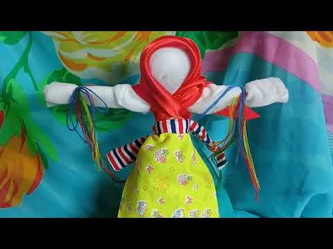 Видео: Масленица Кукла из ткани Мастер класс