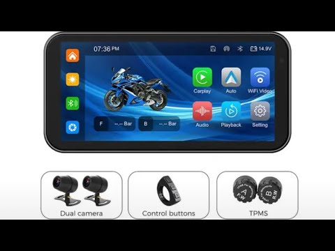 Видео: Обзор CarPlay для мотоцикла NaviFly 6,25 (AliExpress)