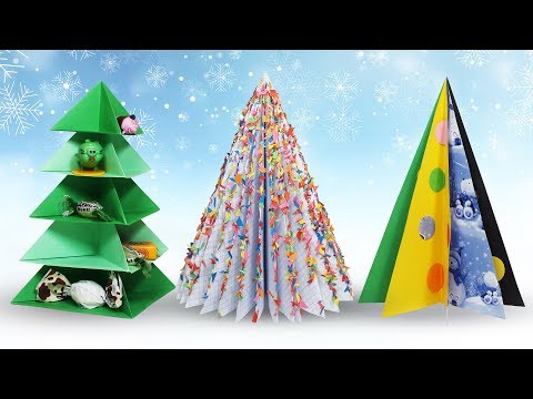 Видео: ТОП 3 #ЕЛКИ 🎄 ИЗ БУМАГИ  | Как сделать елку из бумаги просто и красиво