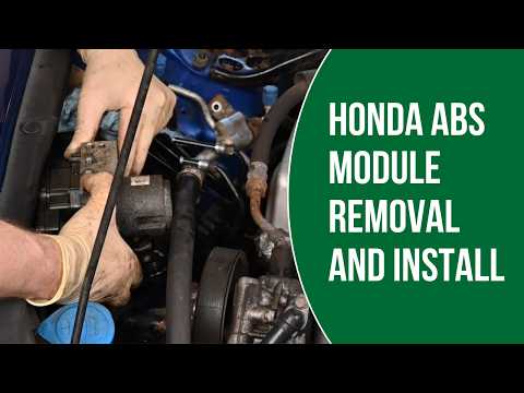 Видео: Расположение, снятие, ремонт и замена модуля ABS Honda (полное руководство)
