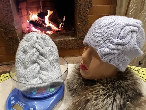 Видео: Шапка спицами "Шарм". Часть 3.