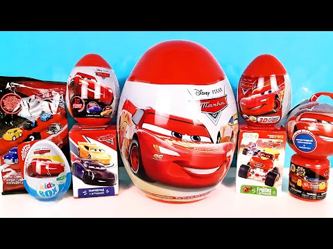 Видео: ТАЧКИ МОЛНИЯ МАККВИН Mix! МАШИНКИ сюрпризы ИГРУШКИ мультик Cars Disney! Kinder Surprise unboxing