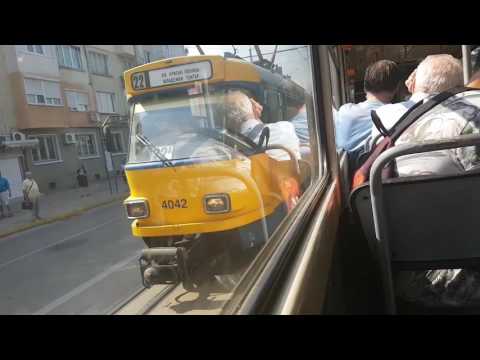 Видео: Трамвай София- Линия3 Гара Захарна Фабрика- кв. Орландовци|Sofia tram Line 3 with T6A2B