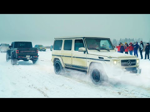 Видео: УНИЧТОЖАЮ JEEP GLADIATOR 5.7 на ГЕЛИКЕ 63 AMG