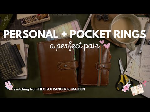 Видео: Идеальный дуэт | Кольца Filofax Malden для личных и карманных покупок #plannercommunity