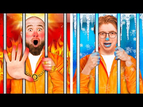 Видео: ХОЛОДНАЯ vs ГОРЯЧАЯ Тюрьма Челлендж!