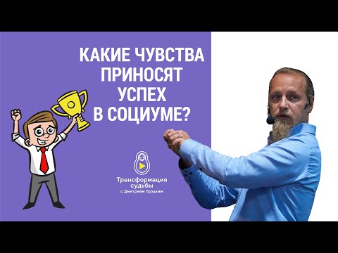 Видео: КАКИЕ ЧУВСТВА ПРИНОСЯТ УСПЕХ В СОЦИУМЕ? Дмитрий Троцкий