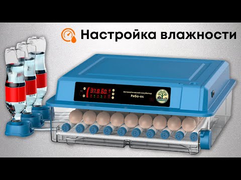 Видео: Настройка влажности в Инкубаторе Ряба-64 и Ряба-64