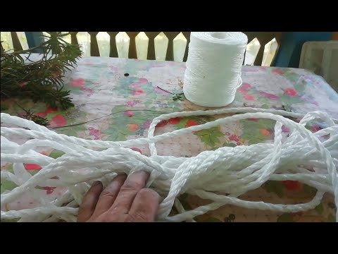 Видео: Как связать канат из полипропиленового шпагата.