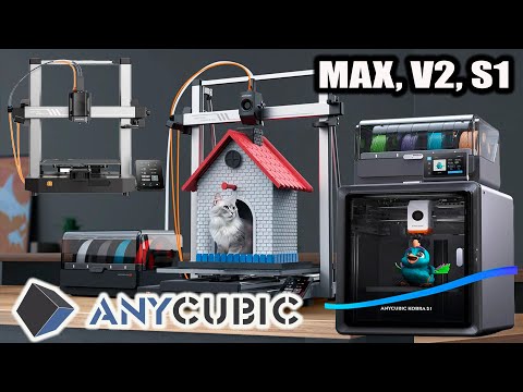 Видео: ANYCUBIC combo: Kobra 3 V2, Kobra S1, 3 Kobra 3 Max. Вся семейка за 116 тыс.