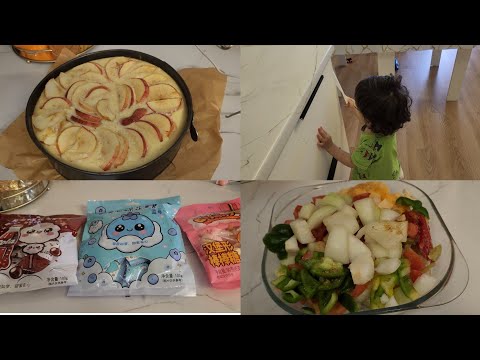 Видео: VLOG💜: Яблочный пирог с творогом / для чего мне это все 🤷‍♀️ быстрый ужин в духовке