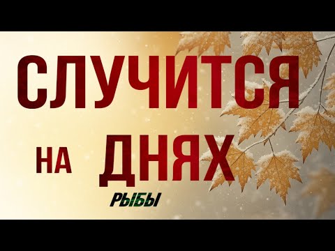 Видео: ✅ РЫБЫ, ♓️, это ♣️♦️СЛУЧИТСЯ на ❇️ ДНЯХ, таро, гороскоп, рыбы неделя таро, неделя 10-16.11.2025, 