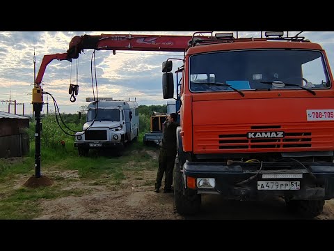 Видео: Заработало!Подключил бурилку к манипулятору UNIC 574.