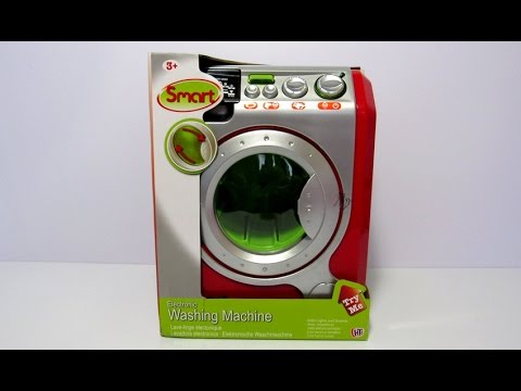 Видео: Toy Washing Machine Smart HTI Review. Распаковка детской стиральной машинки и обзор игрушки.
