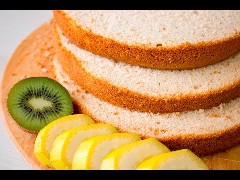 Видео: Очень вкусный фруктовый(манговый) Шифоновый бисквит - Я - ТОРТодел!