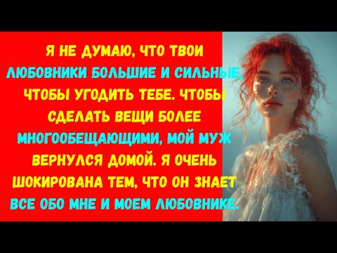 Видео: Мой муж вернулся домой. Я в шоке от того, что он знает все обо мне и моем любовнике. аудио история.