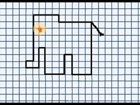 Видео: Слонёнок (графический диктант по клеточкам), рисуем по клеточкам слоненка
