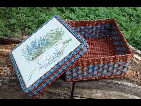 Видео: #4 Плетение из Газет・🌾Корзина в стиле Прованс・👩Мастер Класс с Ниной