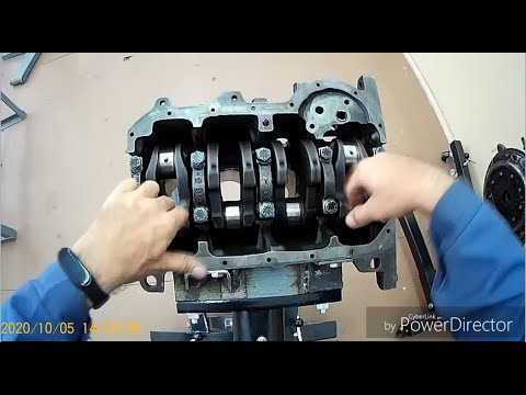 Видео: Сборка учебного двигателя фольксваген гольф 2 1,8L HD