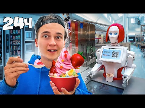 Видео: 24 ЧАСА ПИТАЮСЬ ТОЛЬКО В ВЕНДИНГОВЫХ АППАРАТАХ