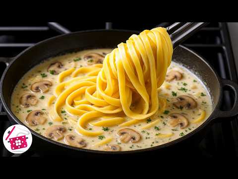Видео: Сливочная Паста с Курицей и Грибами! Ужин за 25 минут. Вкуснее чем в ресторане! Ужин для всей семьи