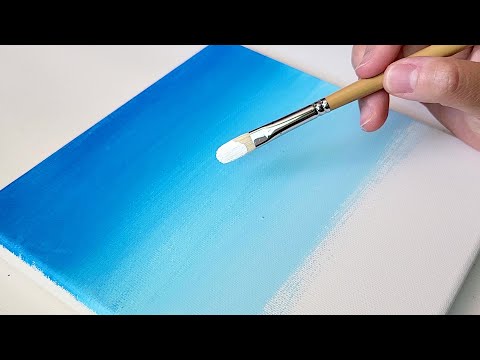 Видео: Как рисовать летнее море / акриловые картины для начинающих