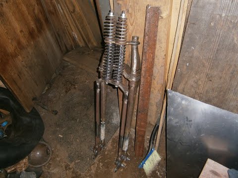 Видео: Custom Dnepr Nightmare, строим бюджетный кастом, без станков и токарей, часть 3: вилка springer