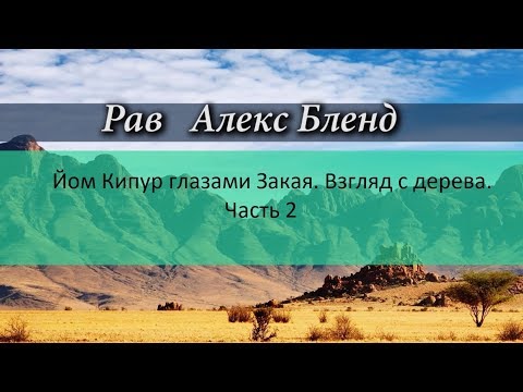 Видео: Йом Кипур глазами Закая.Взгяд с дерева. Часть 2