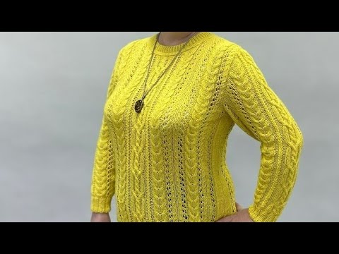 Видео: Готовая работа. Джемпер японским узором. Устала от цвета...