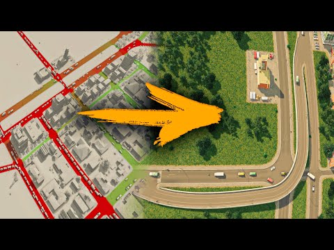 Видео: Пробки в Cities Skylines. трафик ГРУЗОВИКОВ из ИНДУСТРИАЛЬНОЙ зоны