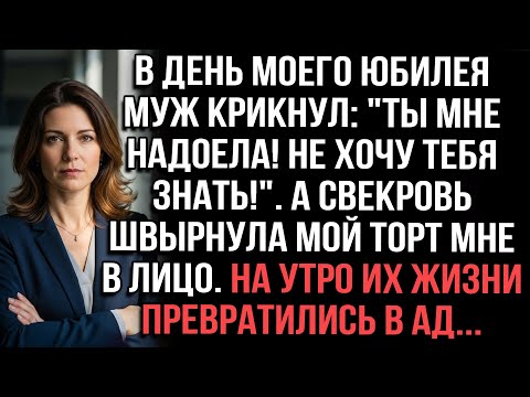 Видео: В юбилей муж крикнул: "Надоела!". Свекровь швырнула торт в лицо. Утром их жизни стали адом...