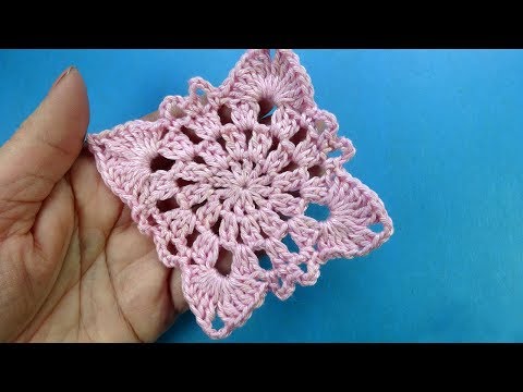 Видео: ЧУДЕСНЫЙ квадрат крючком crochet square Урок 385