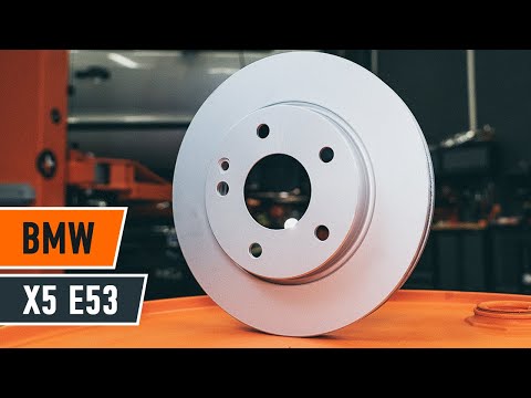 Видео: Как да сменим Предни спирачни дискове, Предни спирачни накладки на BMW X5 E53 [Инструкция]
