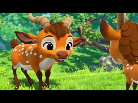 Видео: Оленятка Танцюють — Весела Дитяча Пісенька 🦌🎶🌼