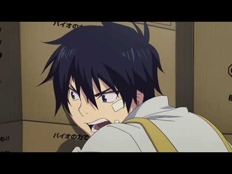 Видео: Рин проходит проверку|Момент из аниме Синий Экзорцист