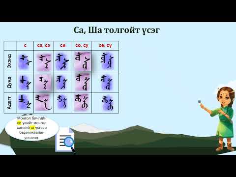 Видео: Монгол бичгийн хичээл