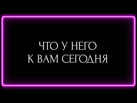 Видео: ЧТО У НЕГО К ВАМ СЕГОДНЯ?